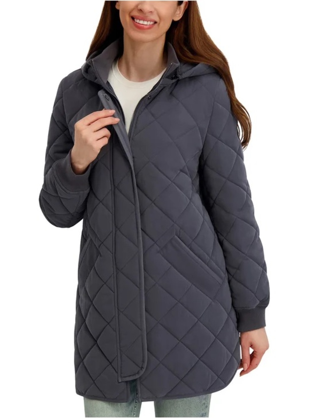Kensie Women's Microfiber Car Coat